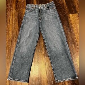 Levis Ribcage straight ankle jeans women’s 28 blue medium wash high-rise
